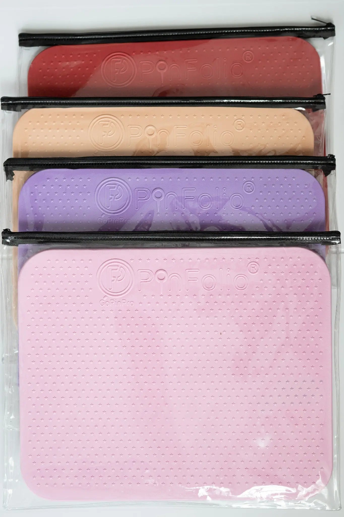 PinFolio® Safe'N'Go® Zippered Pouches for Front Boards - Pack of 4 GoPinPro