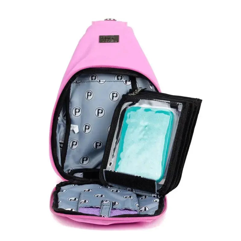 PinFolio® Sling Bag – Pin Trading & Display Bag with Transparent Window & Removable Pouches GoPinPro
